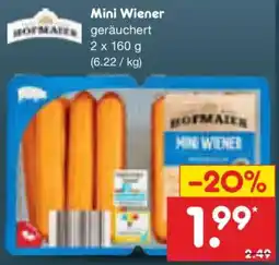 Netto Marken-Discount Hofmaier Mini Wiener Angebot