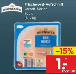 Netto Marken-Discount HOFMAIER Frischwurst-Aufschnitt Angebot