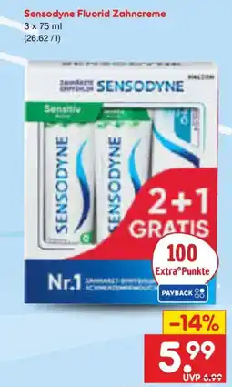 Netto Marken-Discount Sensodyne Fluorid Zahncreme Angebot