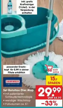 Netto Marken-Discount Set Rotation Disc Mop Angebot