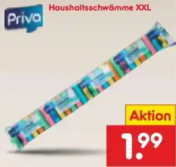Netto Marken-Discount Priva Haushaltsschwämme XXL Angebot