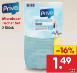 Netto Marken-Discount Priva Microfaser Tücher Set Angebot