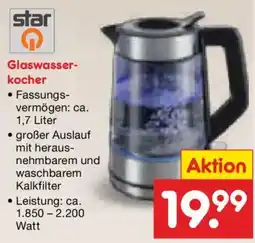 Netto Marken-Discount star Glaswasser-kocher Angebot