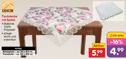 Netto Marken-Discount DEKOR Tischdecke mit Spitze Angebot