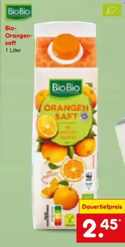 Netto Marken-Discount BioBio Orangen Saft Angebot