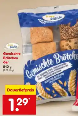 Netto Marken-Discount Korn Muhle Gemischte Brötchen 6er Angebot