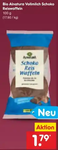 Netto Marken-Discount Alnatura Bio Vollmilch Schoko Reiswaffeln Angebot