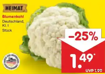 Netto Marken-Discount HEIMAT Blumenkohl Angebot