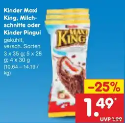 Netto Marken-Discount Kinder Maxi King Angebot