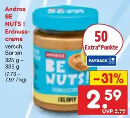 Netto Marken-Discount Andros BE NUTS! Erdnuss-creme Angebot
