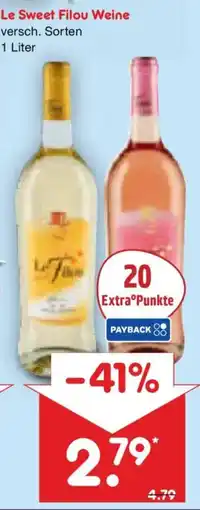 Netto Marken-Discount Le Sweet Filou Weine Angebot