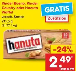 Netto Marken-Discount Hanuta Waffel Angebot