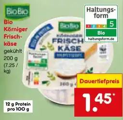Netto Marken-Discount BioBio Körniger Frischkäse Angebot