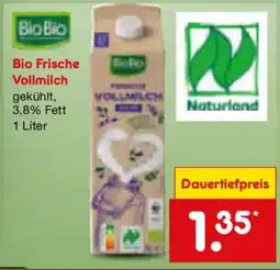 Netto Marken-Discount Bio Bio Frische Vollmilch Angebot