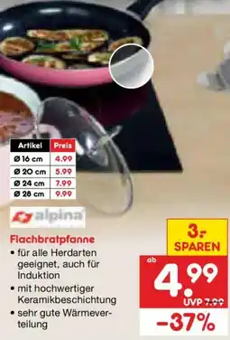 Netto Marken-Discount alpina Flachbratpfanne Angebot