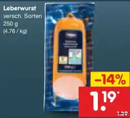 Netto Marken-Discount Leberwurst Angebot
