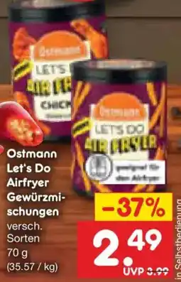 Netto Marken-Discount Ostmann Let's Do Airfryer Gewürzmischungen Angebot