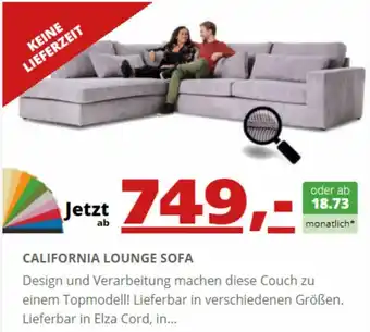 Seats and Sofas Lounge Sofa California Angebot
