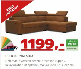 Seats and Sofas Lounge Sofa Hulk Angebot