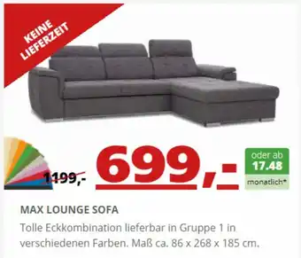 Seats and Sofas Lounge Sofa Max Angebot