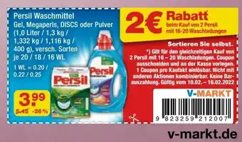 V Markt Persil Waschmittel Angebot