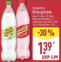 Aldi Nord SCHWEPPES Bittergetränk Angebot