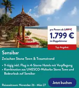 Aldi Nord Sansibar Zwischen Stone Town & Traumstrand Angebot