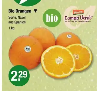 V Markt Bio Orangen 1kg Angebot