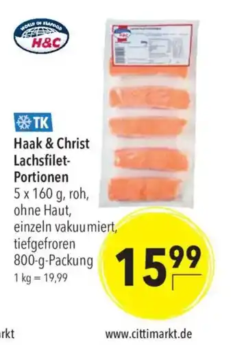 Haak & Christ Lachsfilet-Portionen