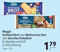 CITTI Markt Meggle Knoblauchbrot oder Mediterranes Brot oder Steinofen Dinkelbrot Angebot