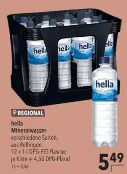 CITTI Markt hella Mineralwasser Angebot