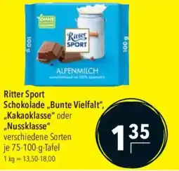 CITTI Markt Ritter Sport Schokolade Angebot
