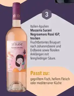 CITTI Markt Masseria Surani Negroamaro Rosé IGP, trocken Angebot