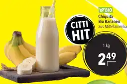 CITTI Markt Chiquita Bio Bananen Angebot