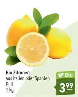 CITTI Markt Bio Zitronen Angebot