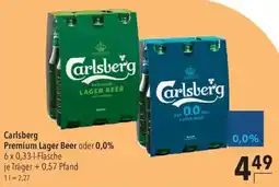 CITTI Markt Carlsberg Premium Lager Beer oder 0,0% Angebot
