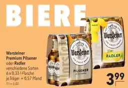 CITTI Markt Warsteiner Premium Pilsener oder Radler Angebot
