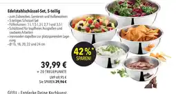 CITTI Markt Edelstahlschüssel-Set, 5-teilig Angebot