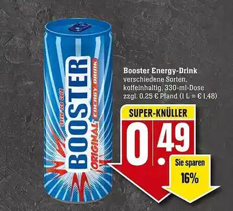 Scheck-in-Center Booster Energy-Drink Angebot