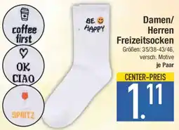 E-Center Damen/ Herren Freizeitsocken Angebot