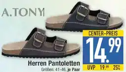 E-Center A.TONY Herren Pantoletten Angebot