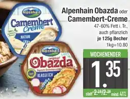 E-Center Alpenhain Obazda oder Camembert-Creme Angebot