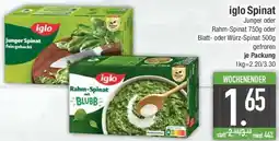 E-Center iglo Spinat Angebot