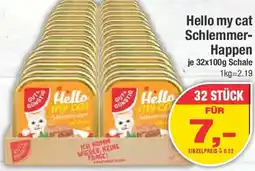 E-Center Gut & Gunstig Hello my cat Schlemmer Happen Angebot