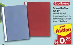 Combi Herlitz Schnellhefter A4 PP Angebot