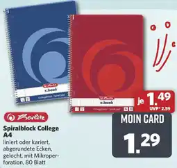 Combi Herlitz Spiralblock College A4 Angebot