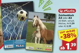 Combi Herlitz Zeichenblock A4 oder A3 Angebot