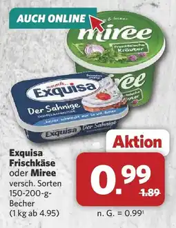 Combi Exquisa Frischkäse oder Miree Angebot