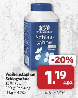 Combi Weihenstephan Schlagsahne Angebot