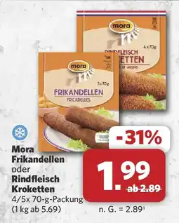 Combi Mora Frikandellen oder Rindfleisch Kroketten Angebot